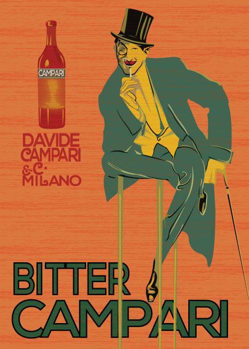 Davide Campari & Milano – Vintage/Retro plakater