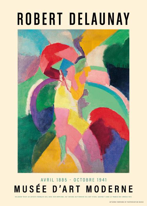 Delaunay Woman With An Umbrella – Kunst