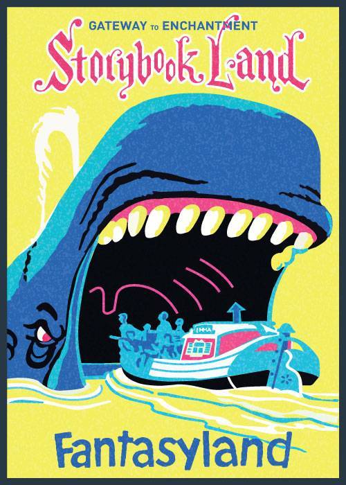 Disneyland Fantasyland Poster – Vintage/Retro plakater