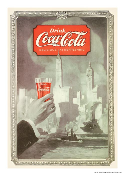 Drink Coca Cola No. 1 1919 – Vintage/Retro plakater