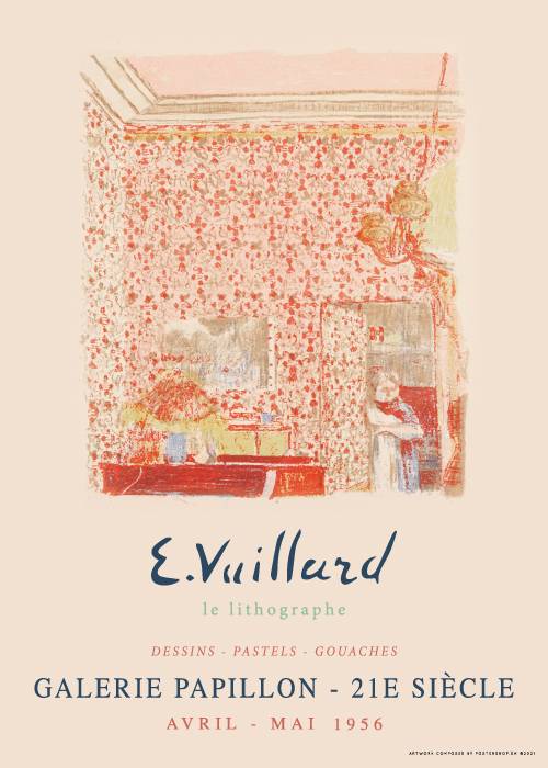 E. Vuillard Pink Wallpaper – Kunst
