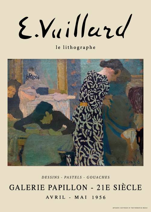 E. Vuillard The Flowered Dress – Kunst