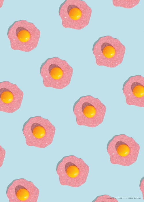 Eggs On The Wall – Digital Art