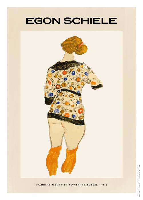 Egon Schiele Patterned Blouse – Kunst