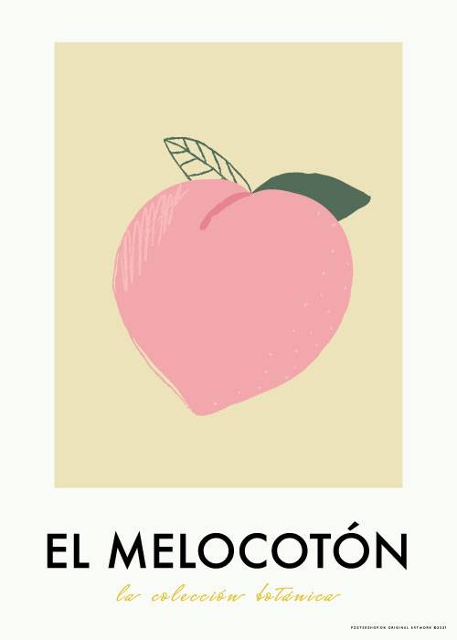 El Melocotón Poster – Kunst