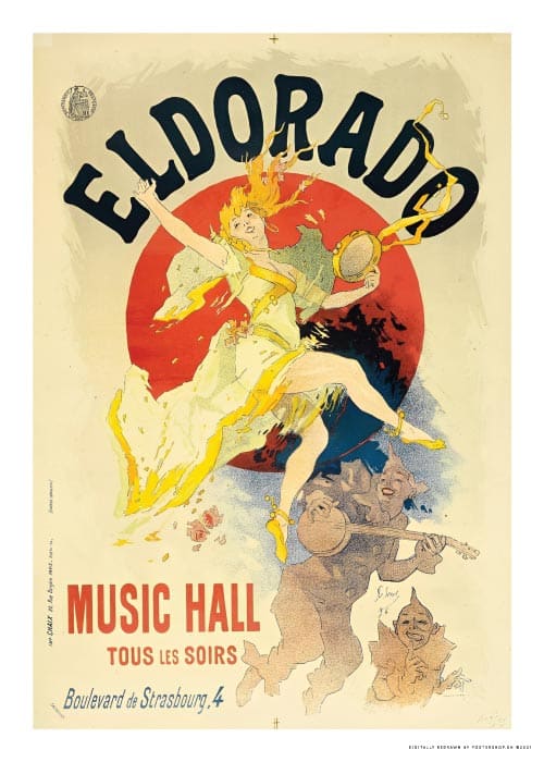 Eldorado Music Hall 1894 – Vintage/Retro plakater