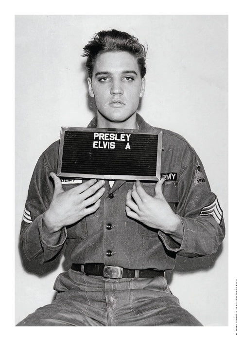 Elvis Presley Mugshot – Fotokunst