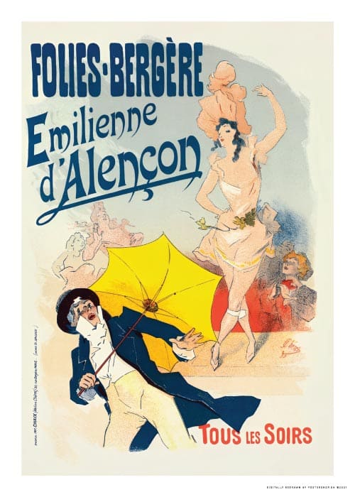 Émilienne D'alencon 1898 – Vintage/Retro plakater