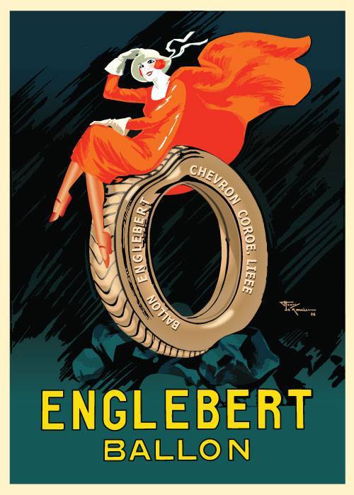 Englebert Ballon 1926 – Vintage/Retro plakater