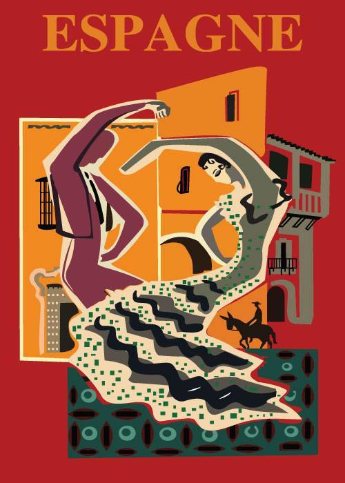 Espagne – Vintage/Retro plakater