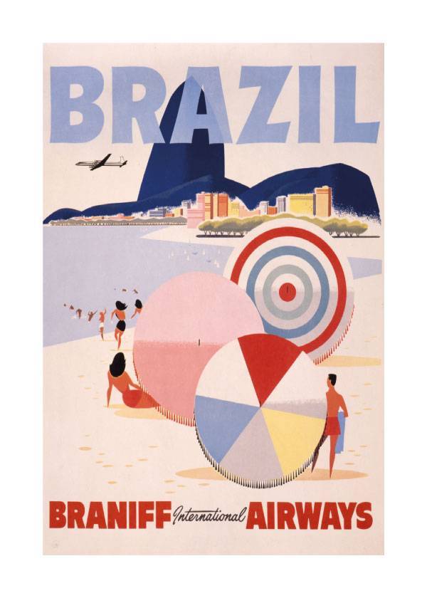 Fly Me To Brazil – Vintage plakat