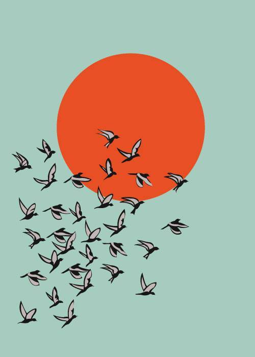 Flying To The Red Sun – Grafiske Plakater