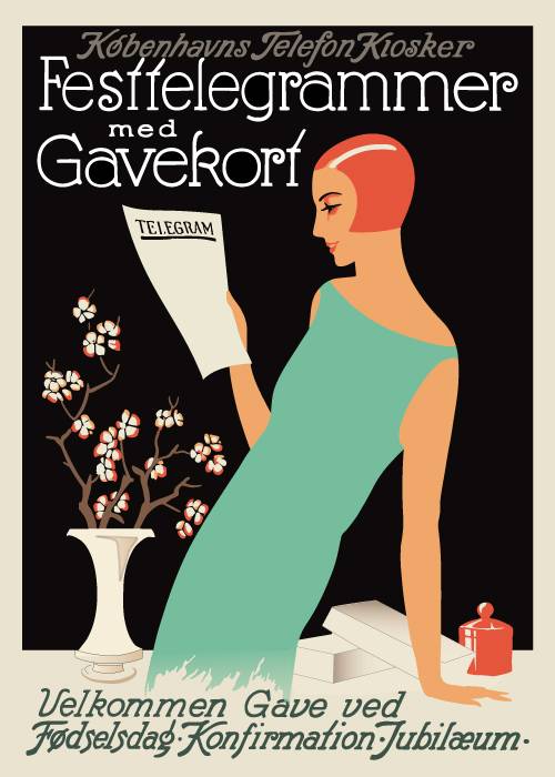 Festtelegrammer Poster