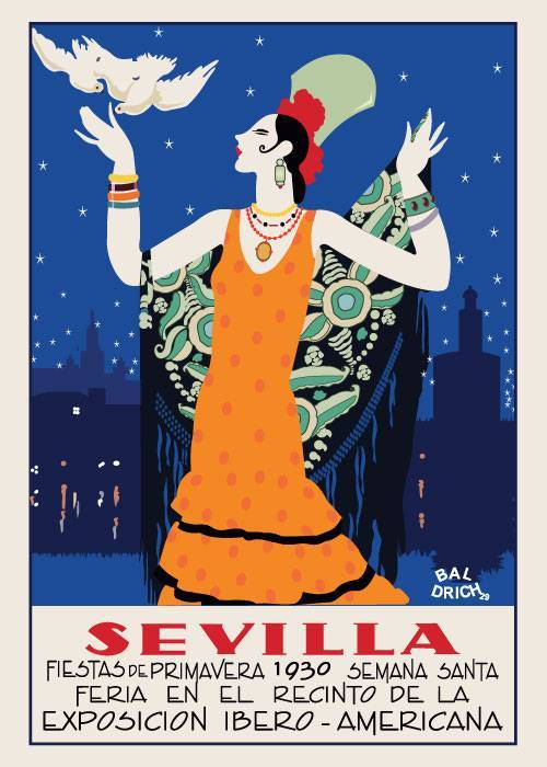 Fiesta Sevilla – Vintage/Retro plakater