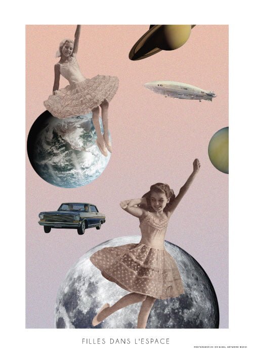 Filles Dans L'espace – Digital Art