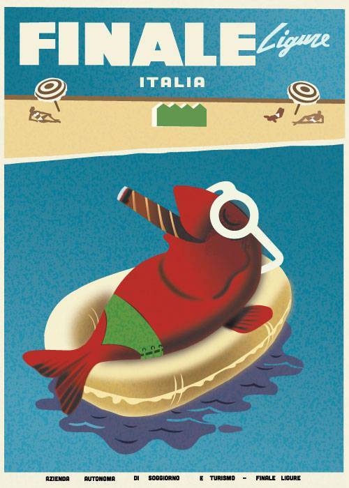 Finale Ligure – Vintage/Retro plakater