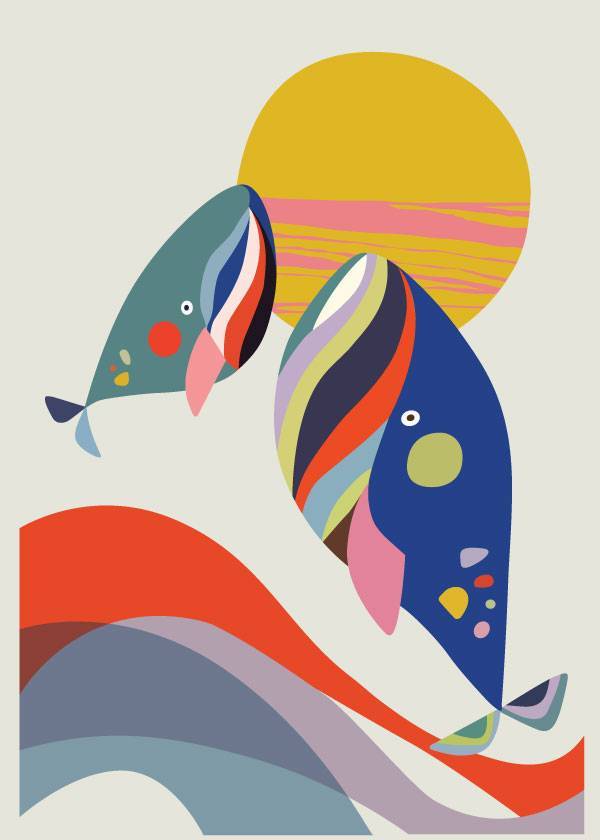 Fish Of Color – Grafiske Plakater