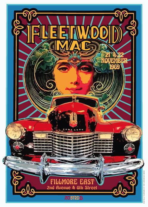 Fleetwood Mac November 1969 – Vintage/Retro plakater