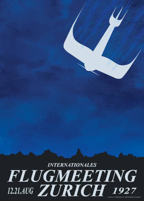 Flugmeeting Zurich – Vintage/Retro plakater