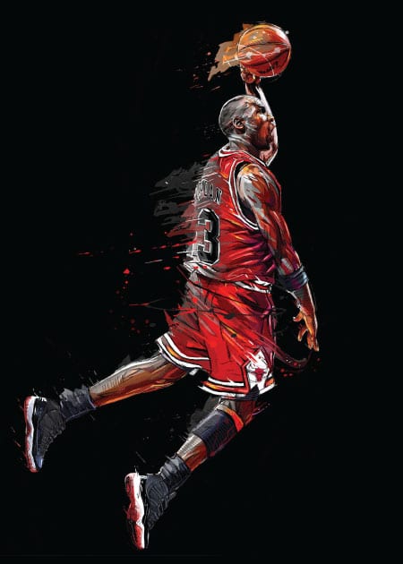 Flying Jordan No. 2 – Basketball