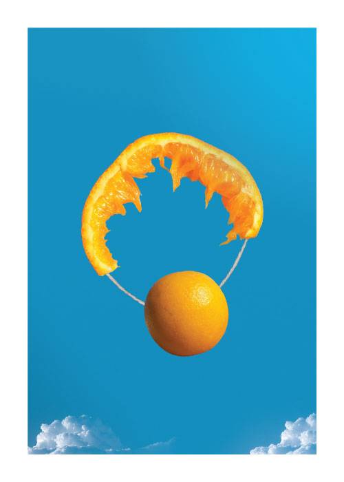 Flying Orange – Digital Art