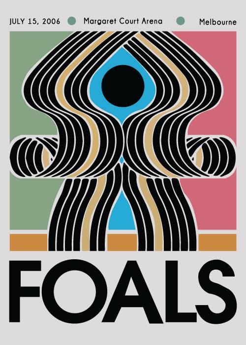 Foals Concert Poster – Vintage/Retro plakater