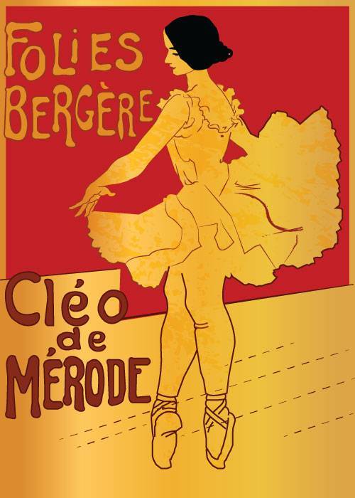 Folies Bergere Cleo De Mode – Vintage/Retro plakater