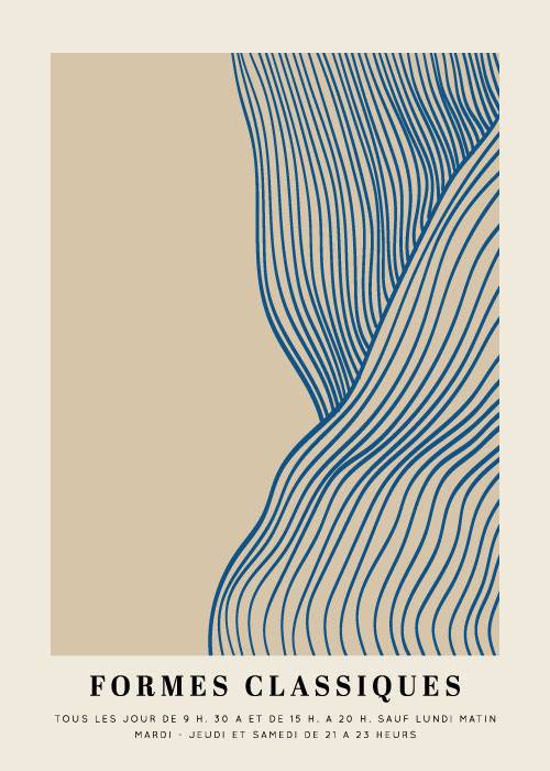 Formes Classiques Bleues – Kunst