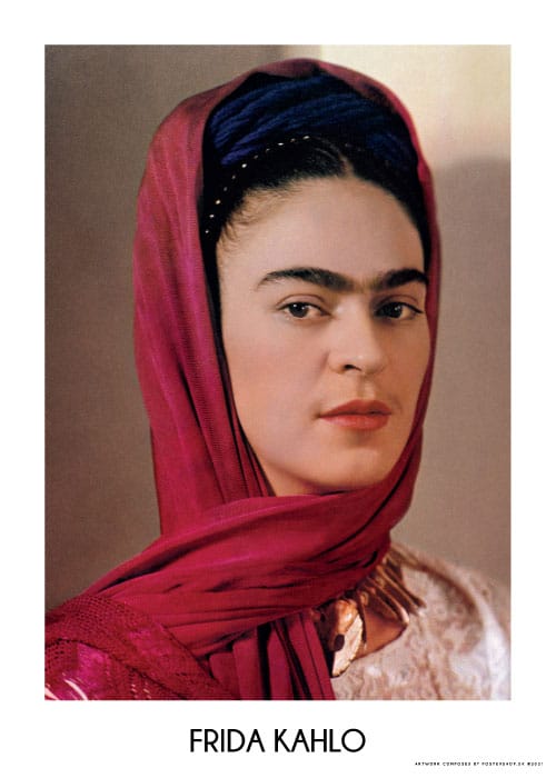 Frida Kahlo In Red No. 2 – Fotokunst