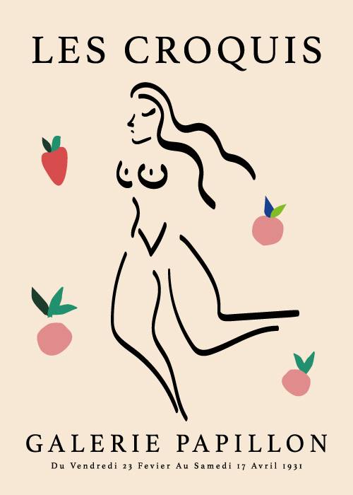 Fruit And Flowy Hair – Kunst