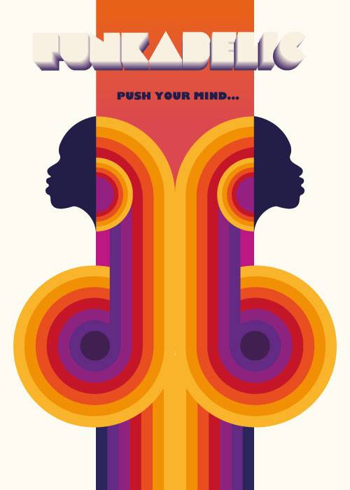 Funkadelic Poster – Vintage/Retro plakater