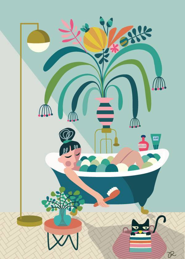 Funky Bath – Grafiske Plakater