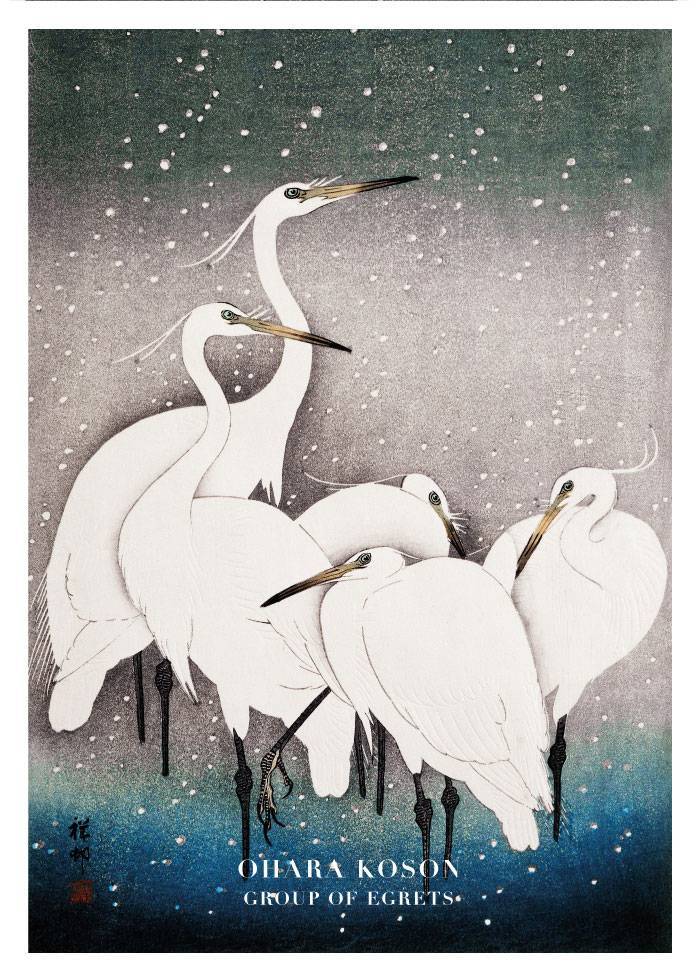 Group Of Egrets – Kunst