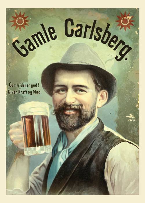 Gamle Carlsberg Poster – Vintage/Retro plakater