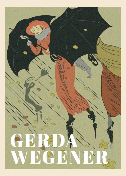 Gerda Wegener Umbrella Girl – Kunst