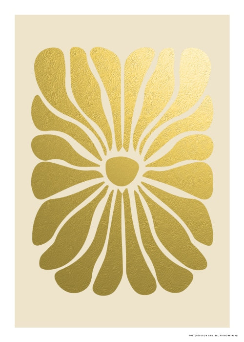Golden Flower Petals – Kunst