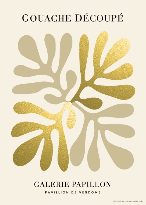 Golden Leaf Decoupe – Kunst