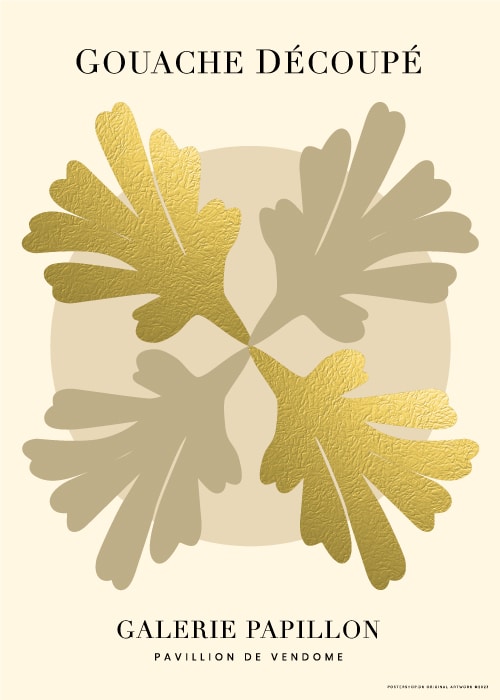 Golden Petal Decoupe – Kunst