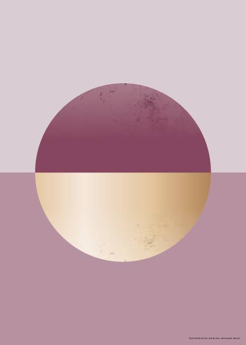 Golden Purple Sun – Grafiske Plakater