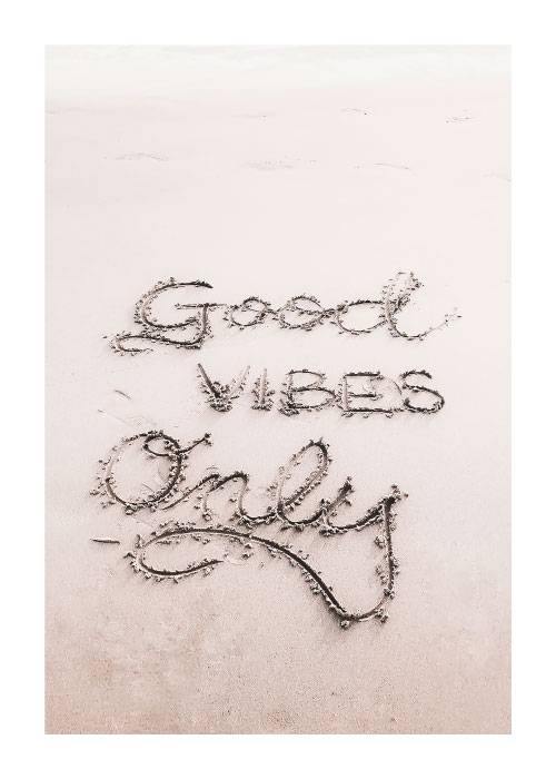 Good Beach Vibes – Tekstplakater