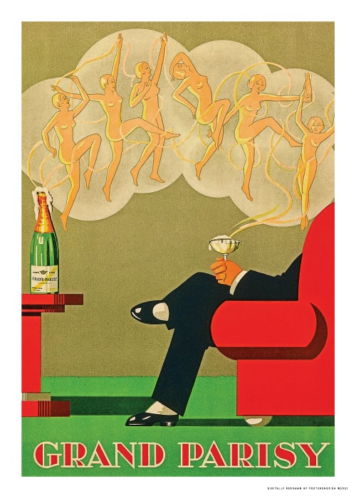 Grand Parisy Cheers – Vintage/Retro plakater