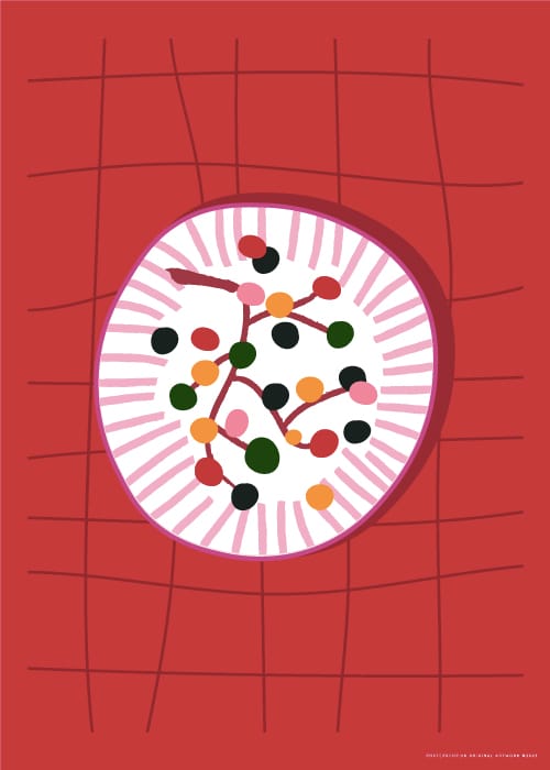 Grape Salad – Grafiske Plakater