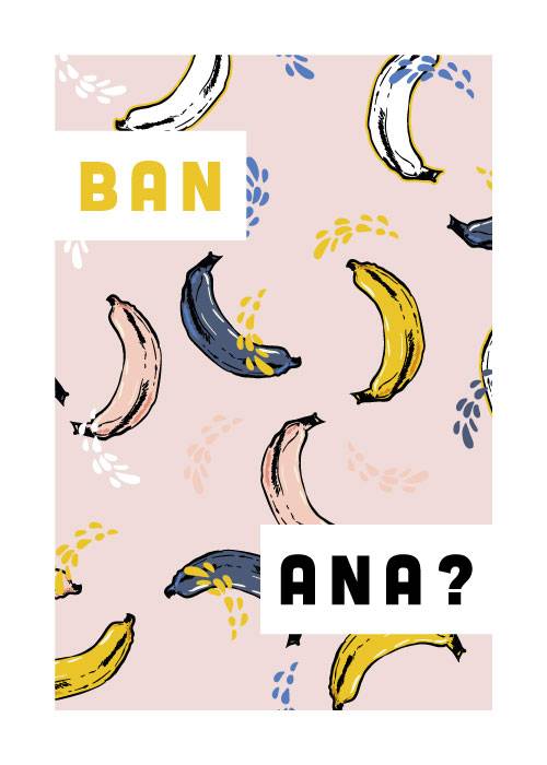 Graphic Banana Poster