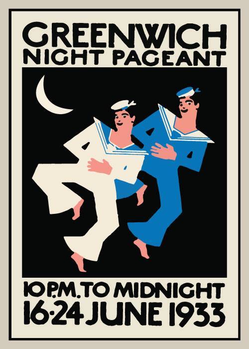 Greenwich Night Pageant 1933 – Vintage/Retro plakater