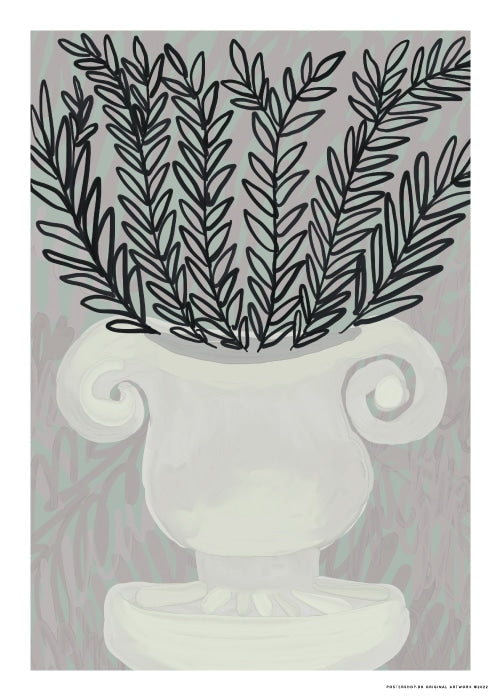 Grey Stone Vase – Kunst