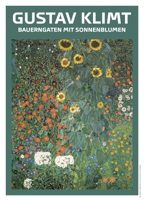 Gustav Klimt Bauerngaten Mit Sonnenblumen – Kunst