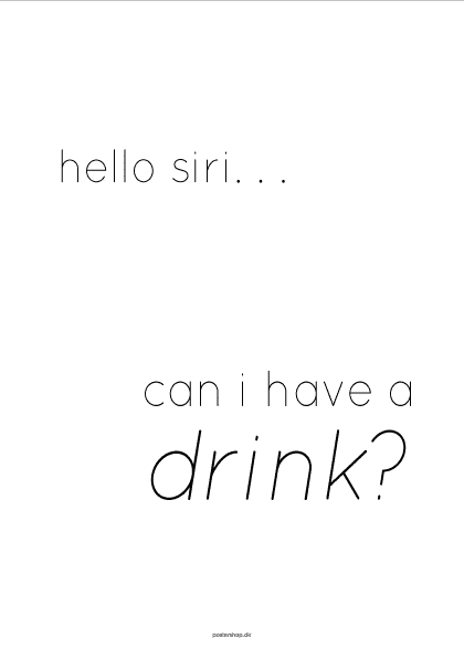 Hello Siri – Tekstplakater