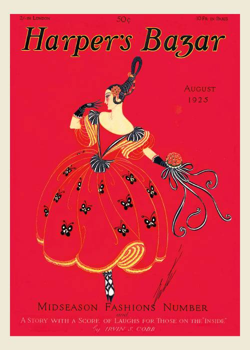 Harpers Bazar August 1925 – Vintage/Retro plakater