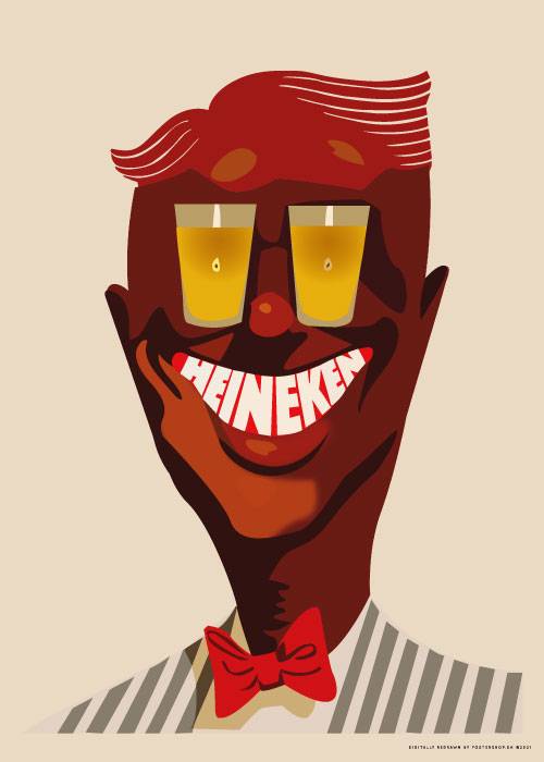Heineken Smile – Vintage/Retro plakater