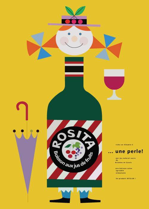 Herbert Leupin Rosita 1952 – Vintage/Retro plakater